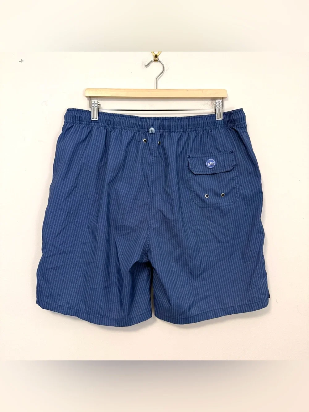 Peter Millar Seaside Collection Drawstring Striped Swim Trunks